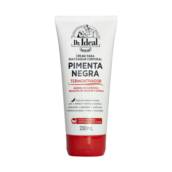 Creme de Massagem Pimenta Negra Dr. Ideal - 200g