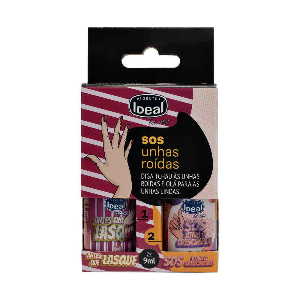 Kit Sos Unhas Roidas 2X9Ml