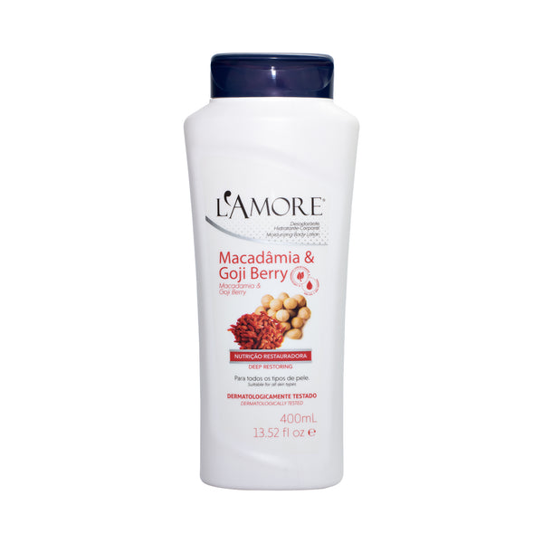 L'Amore - Desodorante Corporal - Macadâmia e Goji Berry  - 400mL