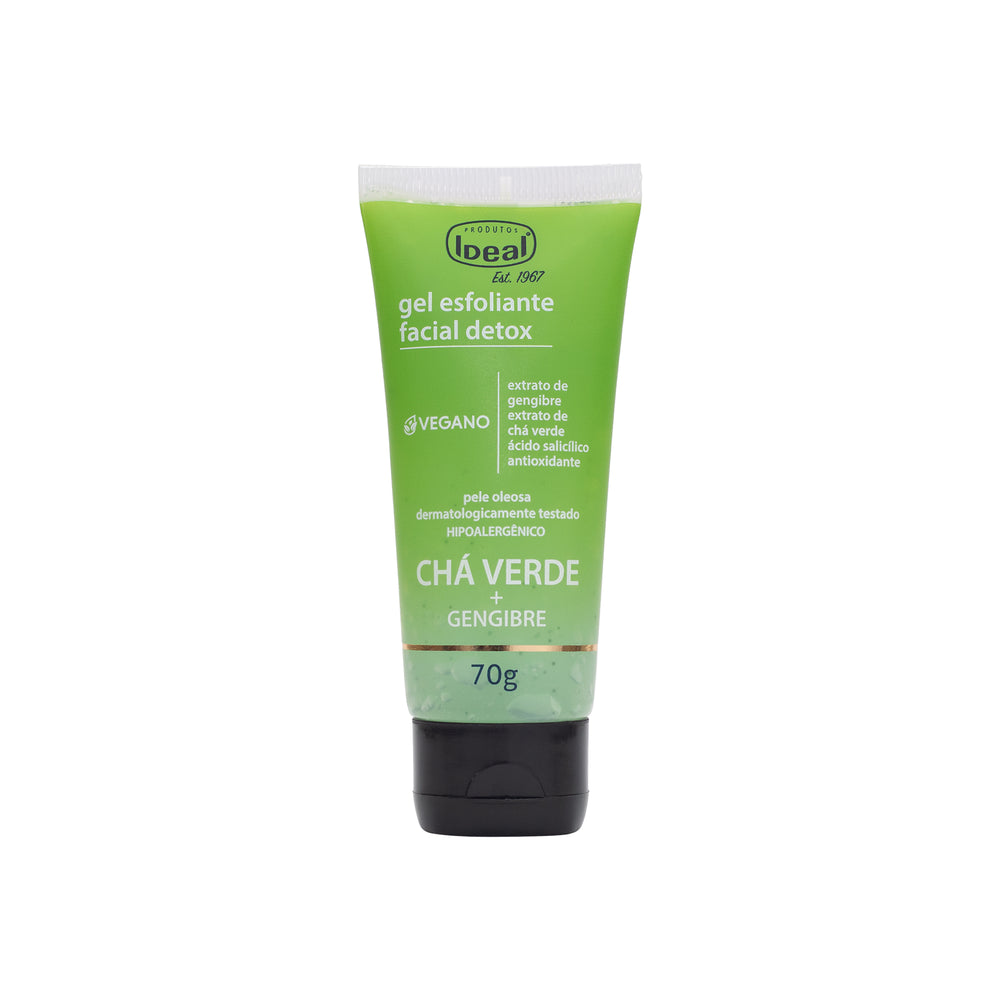 Gel Esfoliante Facial Detox Gengibre + Chá Verde - 70g